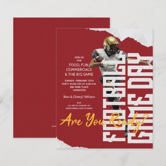 De Speler van het Football van de begroting Spel D (Voorkant / Achterkant)