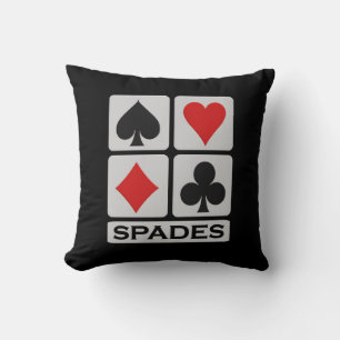 De Speler van spades werpt hoofdkussen Kussen