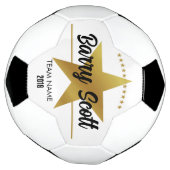 De spelernaam van de Voetbal gepersonaliseerd voet (Gedraaid)