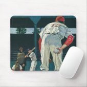 de Spelers van Baseball van de Sport Pitcher op M Muismat (Met muis)
