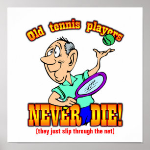 De Spelers van het tennis Poster