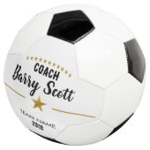 De spelersnaam van de voetballer personaliseerde c voetbal (Drie kwart)