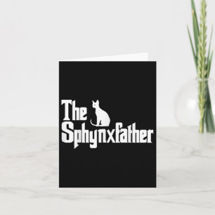 De Sphynxfather Funny Cat Dad Shirt Mannen Sphynx Kaart