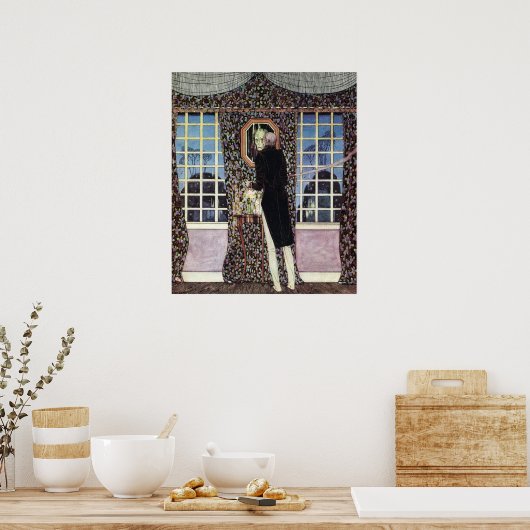 De spiegel van Kay Nielsen Poster (Keuken)