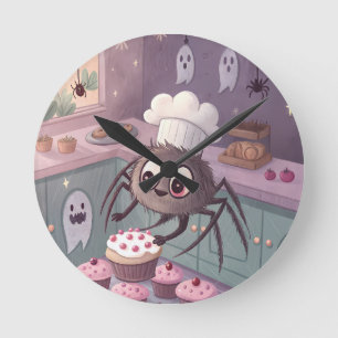 De Spin Bakker Kawaii Halloween Poster Ronde Klok