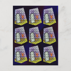 De spin van het Web en een Patroon van de Teller v Briefkaart