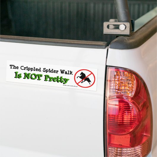 De spinlooppas is niet bumpersticker (Op Truck)