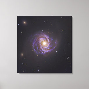 De spiraalas M100 en Supernova SN2006X Canvas Afdruk