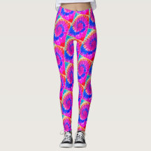 De spiraalvormige Lijn Ylw van Leggings TieDye [de