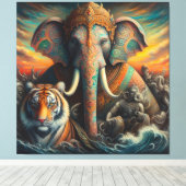 De spirituele kunst canvas afdruk (Insitu (Houten vloer))