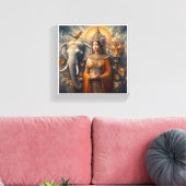 De spirituele kunst canvas afdruk (Insitu (Woonkamer))