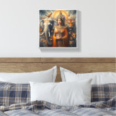 De spirituele kunst canvas afdruk (Insitu (Slaapkamer))