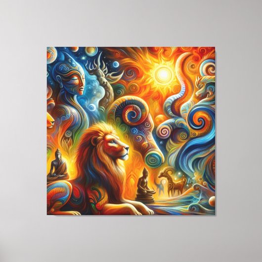 De spirituele kunst canvas afdruk (Voorkant)