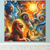 De spirituele kunst canvas afdruk (Insitu (Houten vloer))