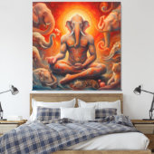 De spirituele kunst canvas afdruk (Insitu (Slaapkamer))