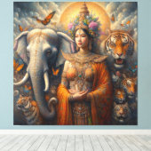 De spirituele kunst canvas afdruk (Insitu (Houten vloer))