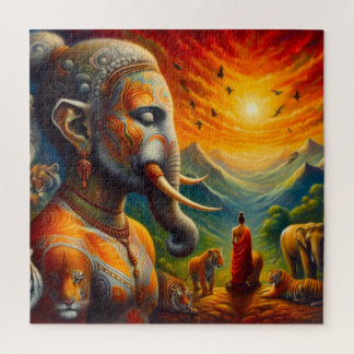 De spirituele kunst legpuzzel