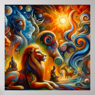 De spirituele kunst poster