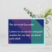 De Spirituele raadgever Bedankkaart (Staand voorkant)