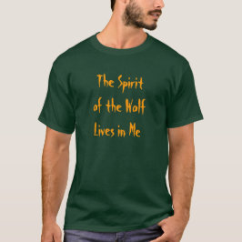 De spiritus van de Wolf T-shirt