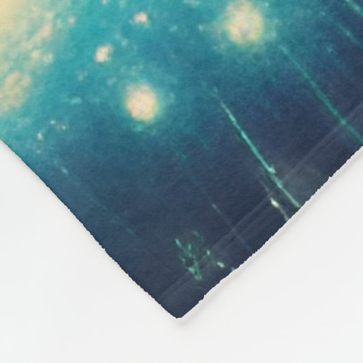 De Splendor van een Blauwe Golf Fleece Deken (Hoek)