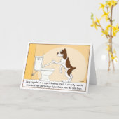 De spoelende kaart van het Spaniel van de (Gele Bloem)