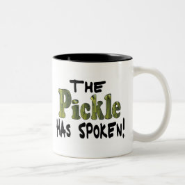 De Spoken Pickle Tweekleurige Koffiemok