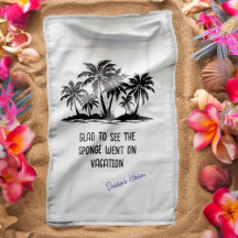 De spons ging op vakantie