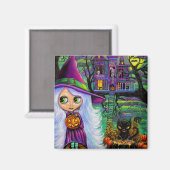 De spookboomhut magneet (Voorkant / Achterkant)