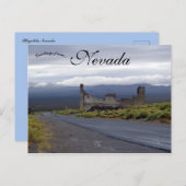 De spookstad van Rhyolite Nevada Briefkaart (Voorkant / Achterkant)
