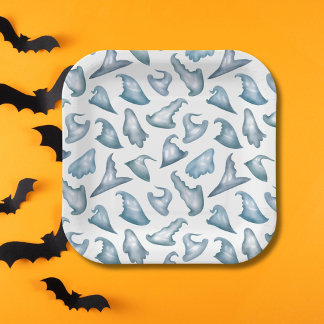 De Spooky Boo Witch Petten Halloween Papieren Bordje