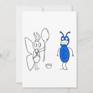 De SPOOOOOOONNN is te groot Feestdagenkaart