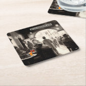 De spoorhond Casablanca Onderzetters (Schuin)