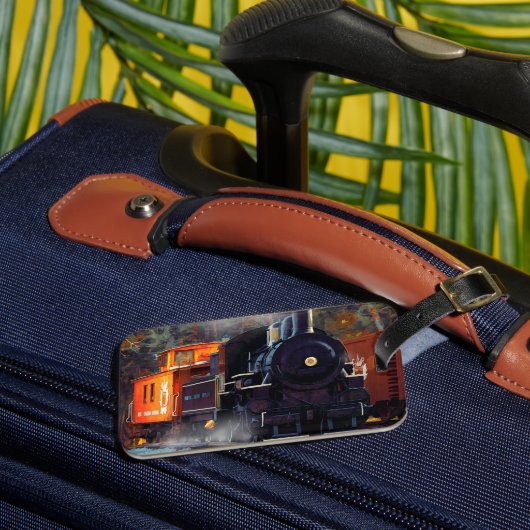 De spoorstaaf - Bagagelabel voor de stoomtrein (Voorkant Insitu 3)