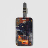 De spoorstaaf - Bagagelabel voor de stoomtrein (Voorkant (verticaal))