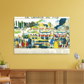 De spoorweg canvas afdruk (Insitu (Woonkamer))