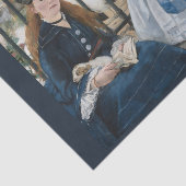 De spoorweg door Eduard Manet, Decoupage Art Tissuepapier (Detail)