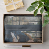 De spoorweg door Eduard Manet, Decoupage Art Tissuepapier (Geschenk)