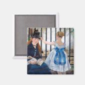 De spoorweg, Edouard Manet Magneet (Voorkant / Achterkant)