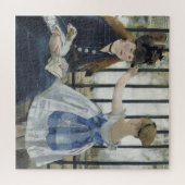 De spoorweg - Manet Impressionist Painting Art Legpuzzel (Horizontaal)
