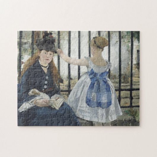 De spoorweg - Manet Impressionist Painting Legpuzzel (Horizontaal)
