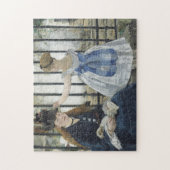 De spoorweg - Manet Impressionist Painting Legpuzzel (Verticaal)
