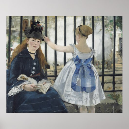 De spoorweg van Edouard Manet Poster (Voorkant)