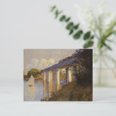 De spoorwegbrug in Argenteuil Briefkaart (Staand voorkant)