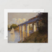 De spoorwegbrug in Argenteuil Briefkaart (Voorkant / Achterkant)