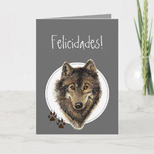 De Sporen Felicidades van de Wolf van de Kaart