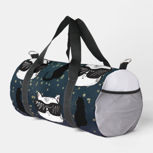 De Sport Cool bleu foncé étoilé Chats Imprimer Coupe Sac à (Coin droit)