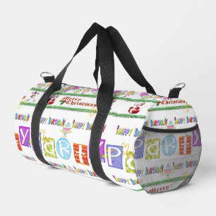 De Sport Imprimer Couper Sac À Coudre Duffel Joyeux Noël An