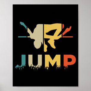 De sport met de hoge sprint poster