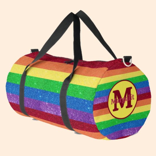 De Sport Monogramme arc-en-ciel Strié Grand Sac Duffel